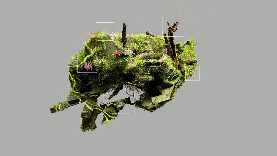 3D model being animated