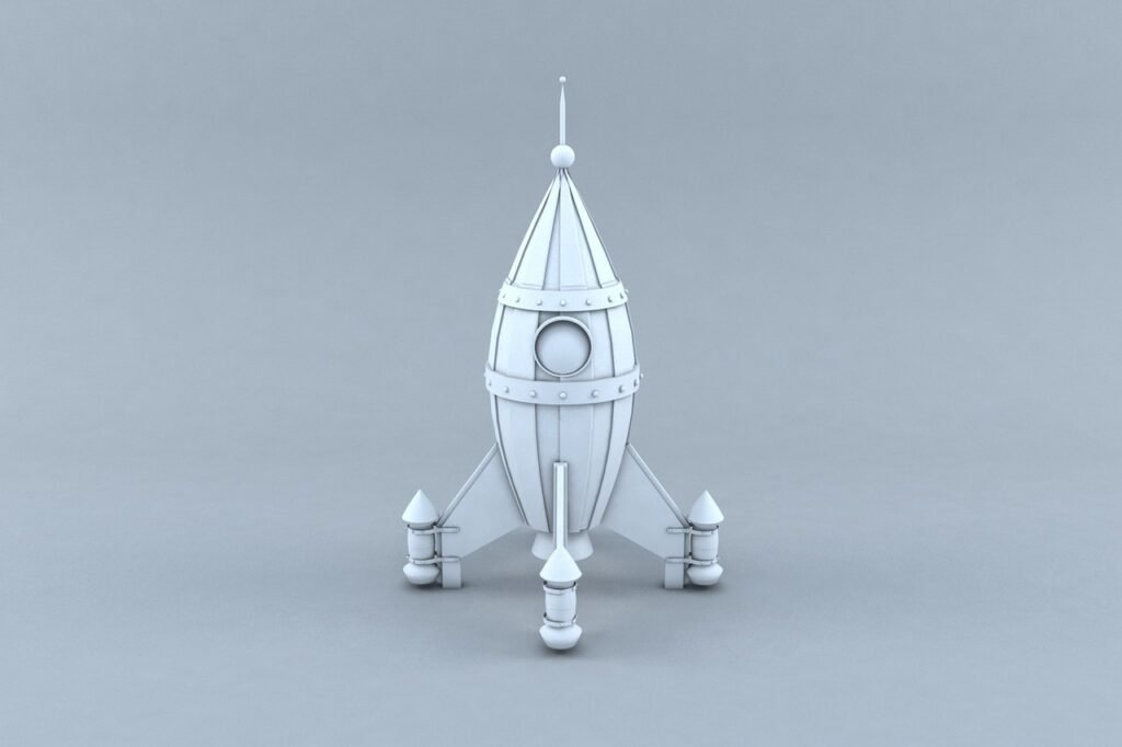3D modelling of toy rocket