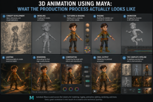 3D Animation Using Maya: What the Production Process Actually Looks Like